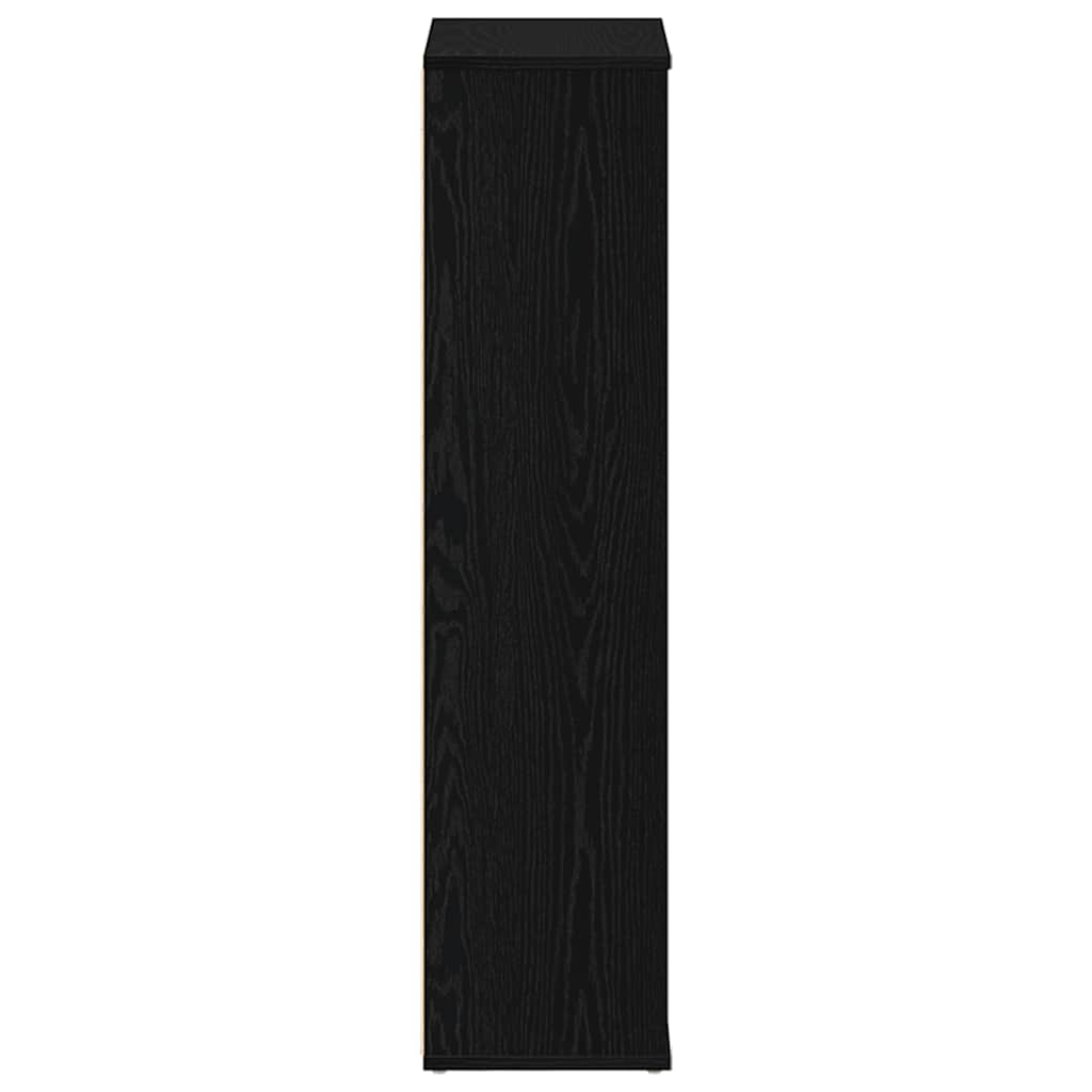 vidaXL Βιβλιοθήκη Μαύρη Δρυς 50x25x104 εκ. από Τεχνητό Ξύλο