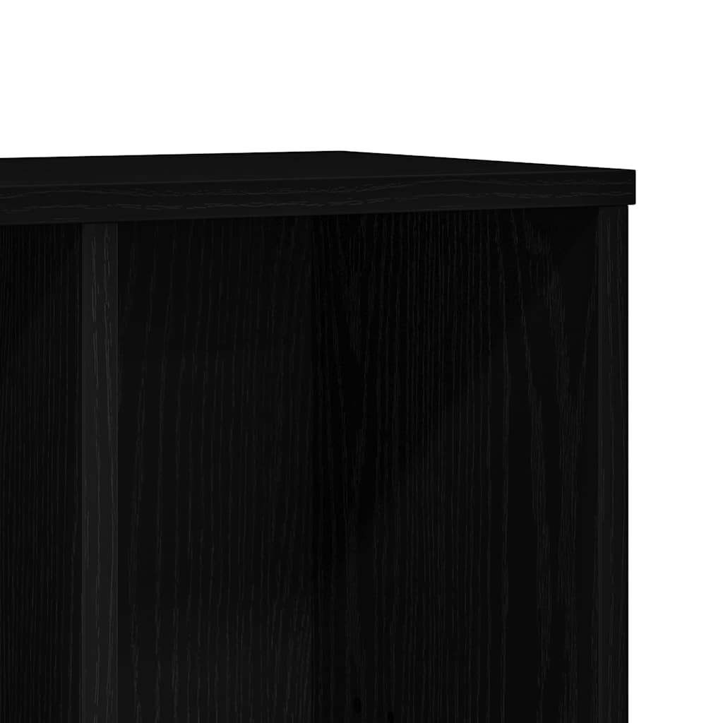 vidaXL Βιβλιοθήκη Μαύρη Δρυς 50x25x104 εκ. από Τεχνητό Ξύλο