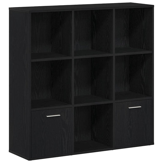 vidaXL Βιβλιοθήκη Μαύρη Δρυς 98x29x97,5 εκ. από Τεχνητό Ξύλο