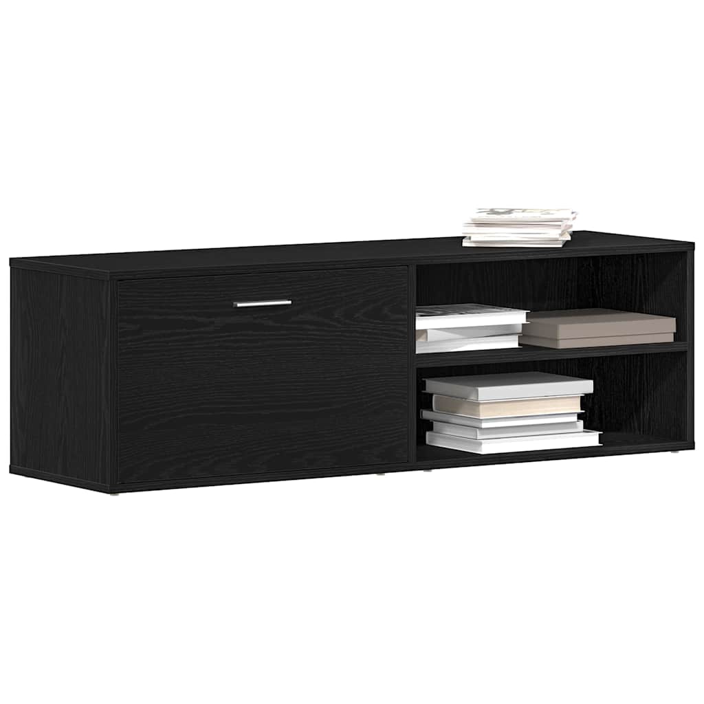 vidaXL Έπιπλο Τηλεόρασης Μαύρο Δρυς 120x34x37 εκ. από Τεχνητό Ξύλο