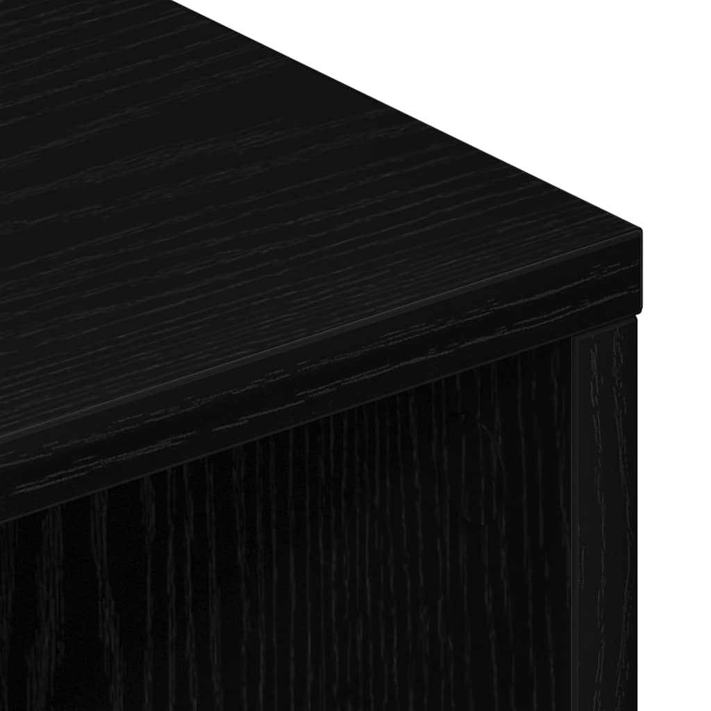 vidaXL Έπιπλο Τηλεόρασης Μαύρο Δρυς 120x34x37 εκ. από Τεχνητό Ξύλο