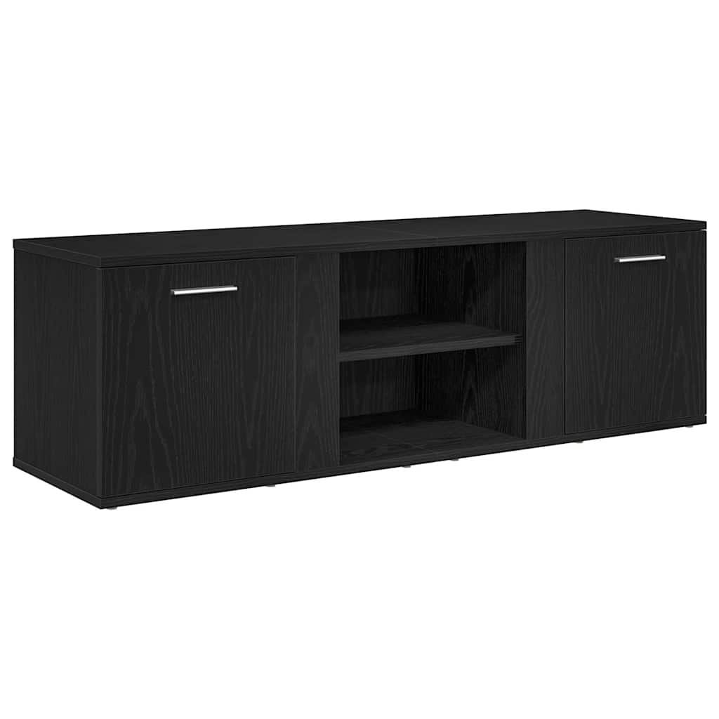 vidaXL Έπιπλο Τηλεόρασης Μαύρο Δρυς 120x34x37 εκ. από Τεχνητό Ξύλο