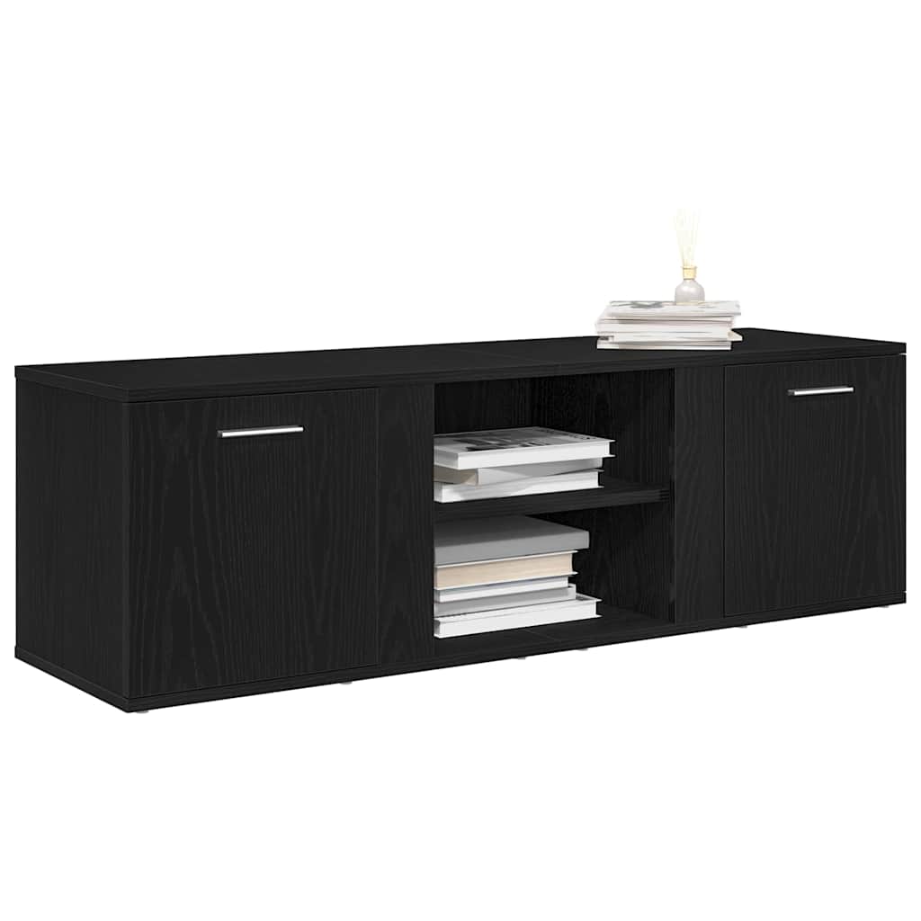 vidaXL Έπιπλο Τηλεόρασης Μαύρο Δρυς 120x34x37 εκ. από Τεχνητό Ξύλο
