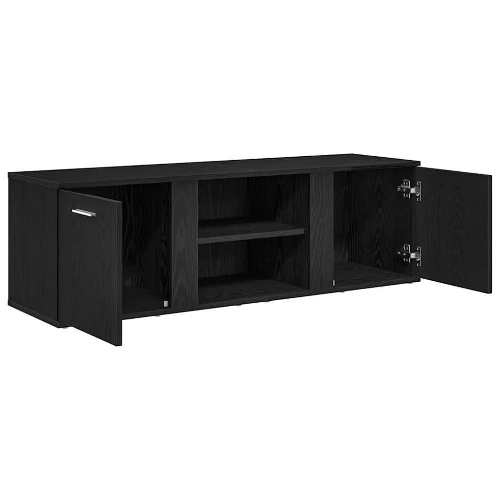 vidaXL Έπιπλο Τηλεόρασης Μαύρο Δρυς 120x34x37 εκ. από Τεχνητό Ξύλο