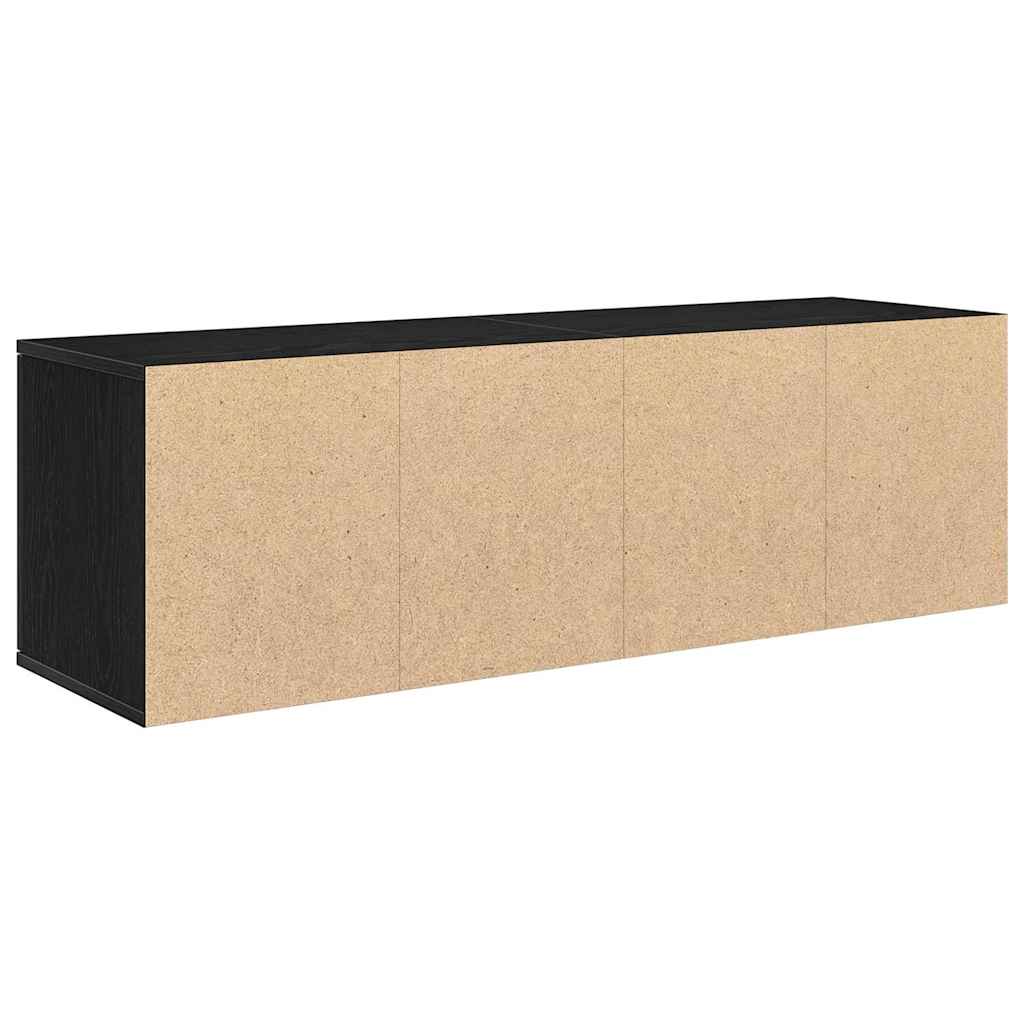 vidaXL Έπιπλο Τηλεόρασης Μαύρο Δρυς 120x34x37 εκ. από Τεχνητό Ξύλο