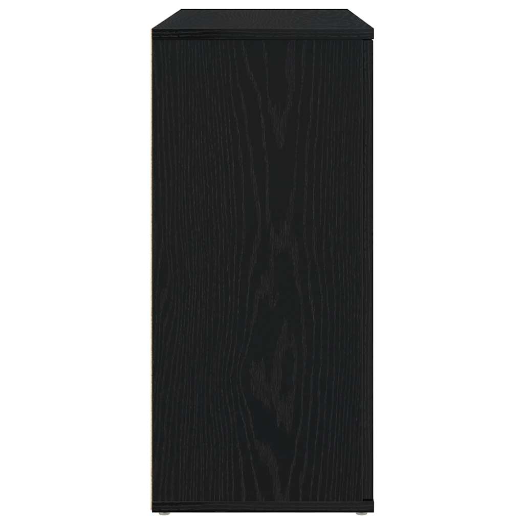 vidaXL Μπουφές Μαύρη Δρυς 91 x 29,5 x 65 εκ. από Επεξεργασμένο Ξύλο