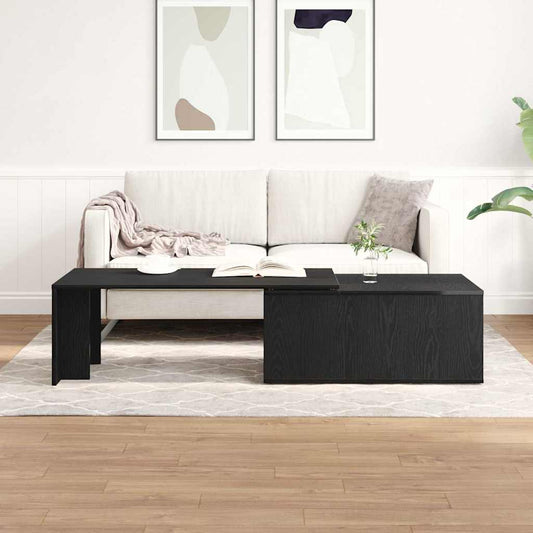 vidaXL Τραπεζάκι σαλονιού Μαύρη Οξυά 150 x 50 x 35 εκ