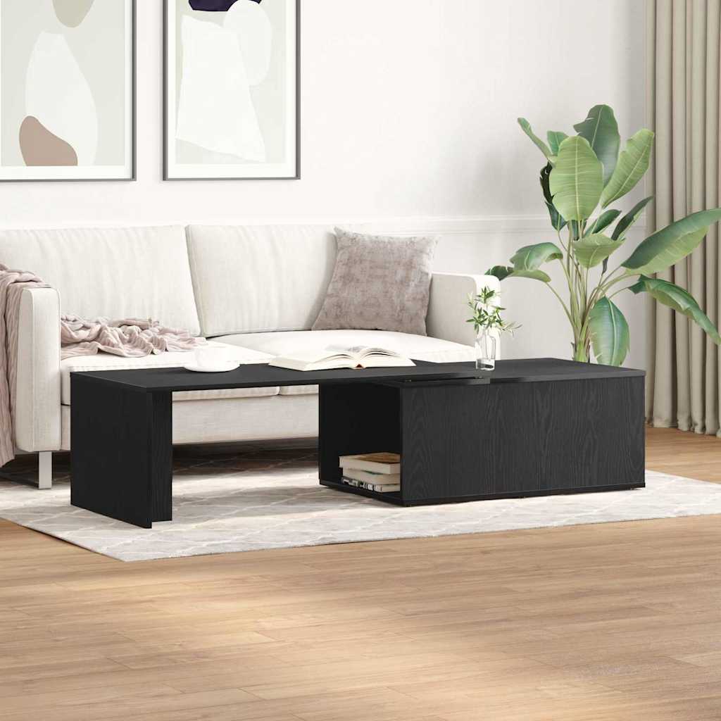 vidaXL Τραπεζάκι σαλονιού Μαύρη Οξυά 150 x 50 x 35 εκ