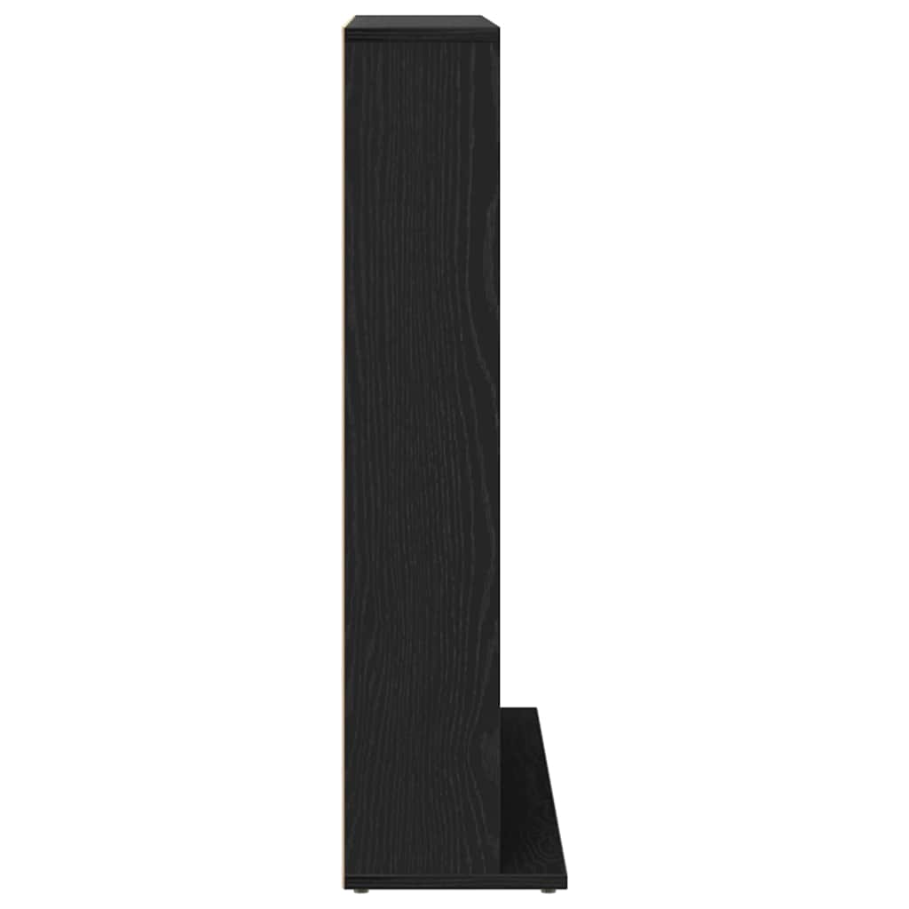vidaXL Ντουλάπι για CD Μαύρο Δρυς 100x23x89,5 εκ. από Τεχνητό Ξύλο