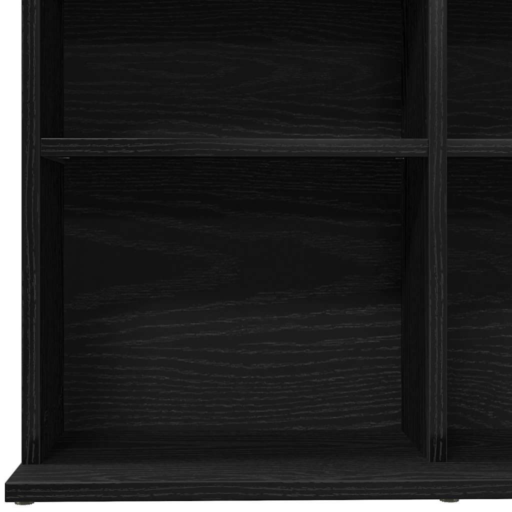 vidaXL Ντουλάπι για CD Μαύρο Δρυς 100x23x89,5 εκ. από Τεχνητό Ξύλο