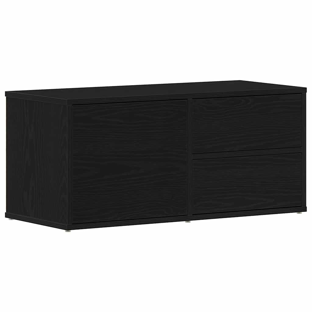 vidaXL Ντουλάπι TV Μαύρη Οξυά 80 x 34 x 36 εκ Επεξεργασμένο ξύλο