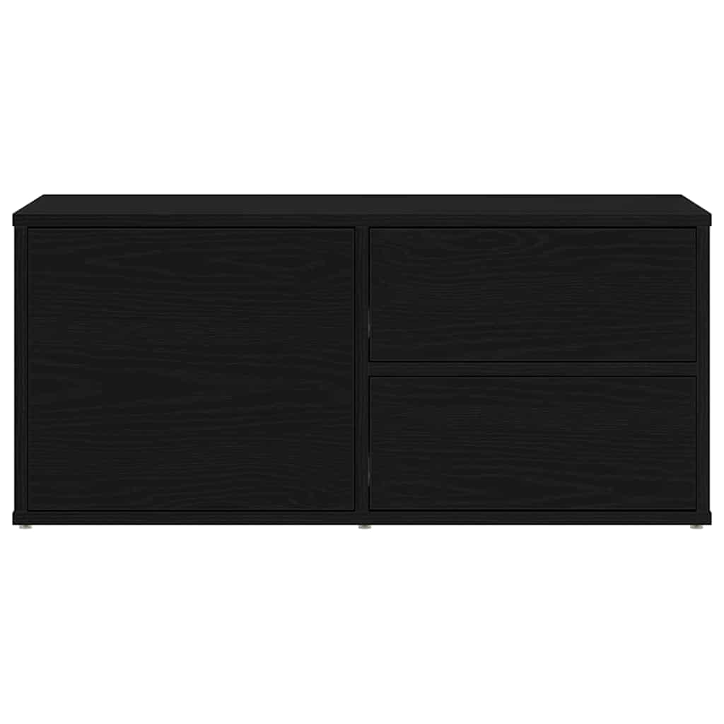 vidaXL Ντουλάπι TV Μαύρη Οξυά 80 x 34 x 36 εκ Επεξεργασμένο ξύλο