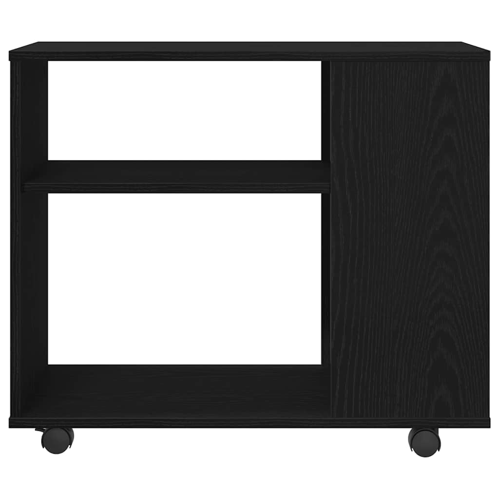 vidaXL Βοηθητικό Τραπεζάκι Μαύρο Δρυς 70x35x60 εκ. από Τεχνητό Ξύλο