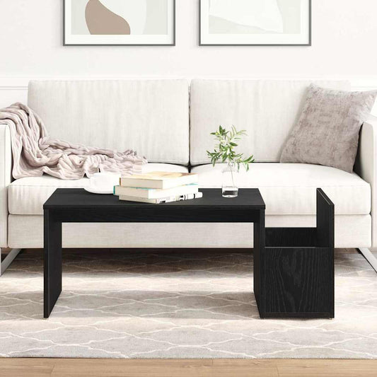 vidaXL Τραπεζάκι σαλονιού Μαύρη Οξυά 90 x 45 x 35 cm