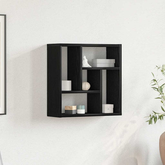 vidaXL Ράφι Τοίχου Μαύρη Δρυς 45x16x45 εκ. από Τεχνητό Ξύλο