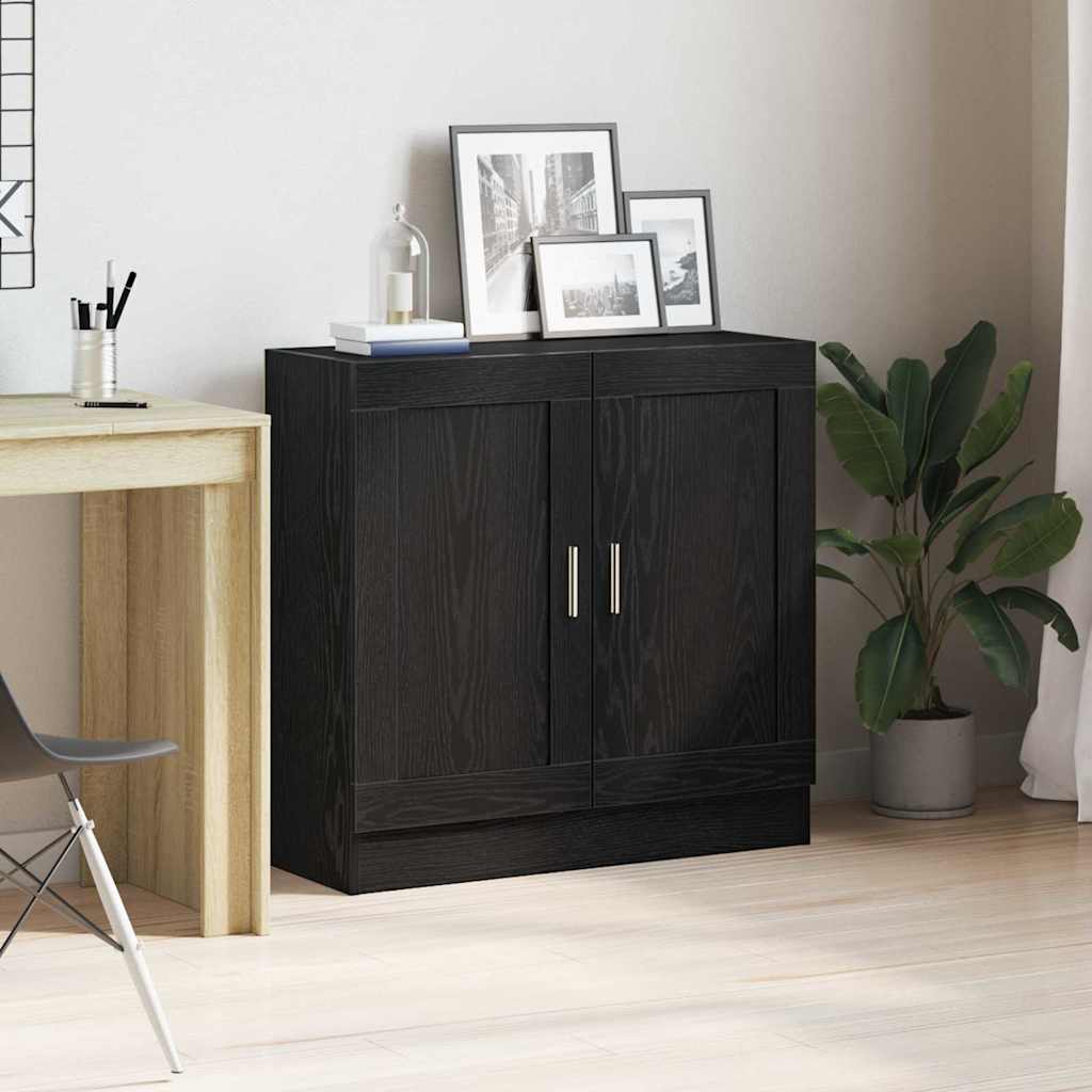 vidaXL Βιβλιοθήκη Μαύρη δρυς 82.5 x 30.5 x 80 cm Επεξεργασμένο ξύλο