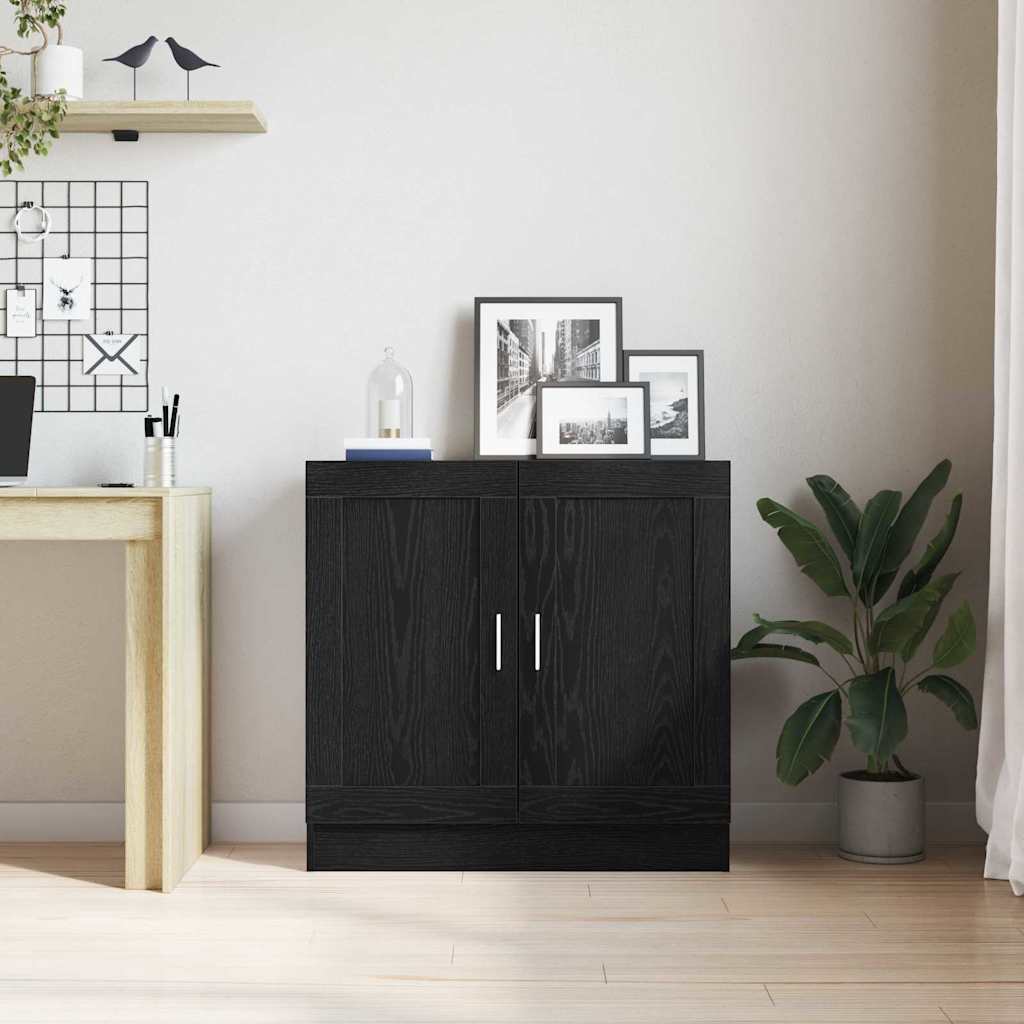 vidaXL Βιβλιοθήκη Μαύρη δρυς 82.5 x 30.5 x 80 cm Επεξεργασμένο ξύλο