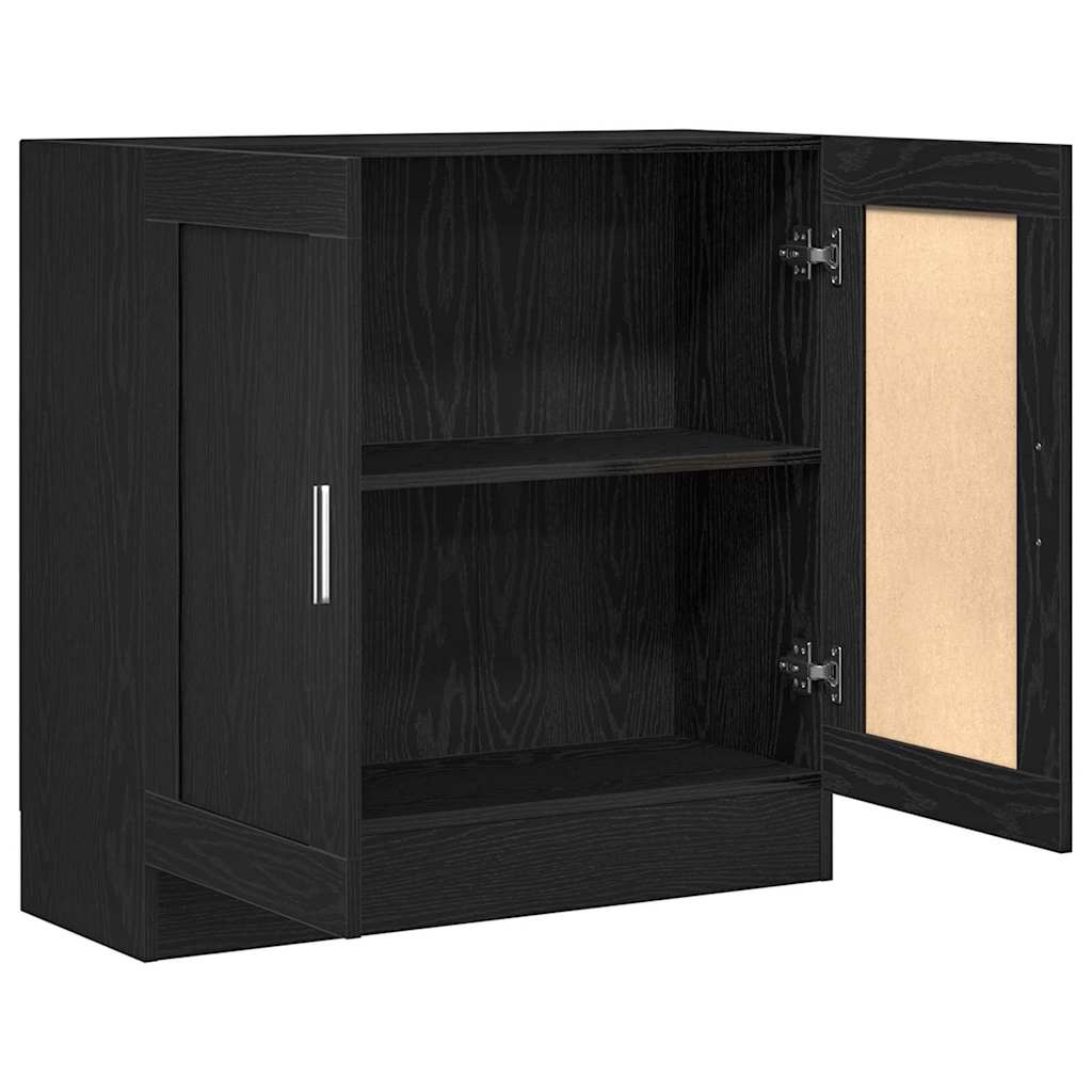 vidaXL Βιβλιοθήκη Μαύρη δρυς 82.5 x 30.5 x 80 cm Επεξεργασμένο ξύλο