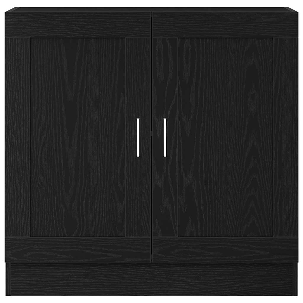 vidaXL Βιβλιοθήκη Μαύρη δρυς 82.5 x 30.5 x 80 cm Επεξεργασμένο ξύλο