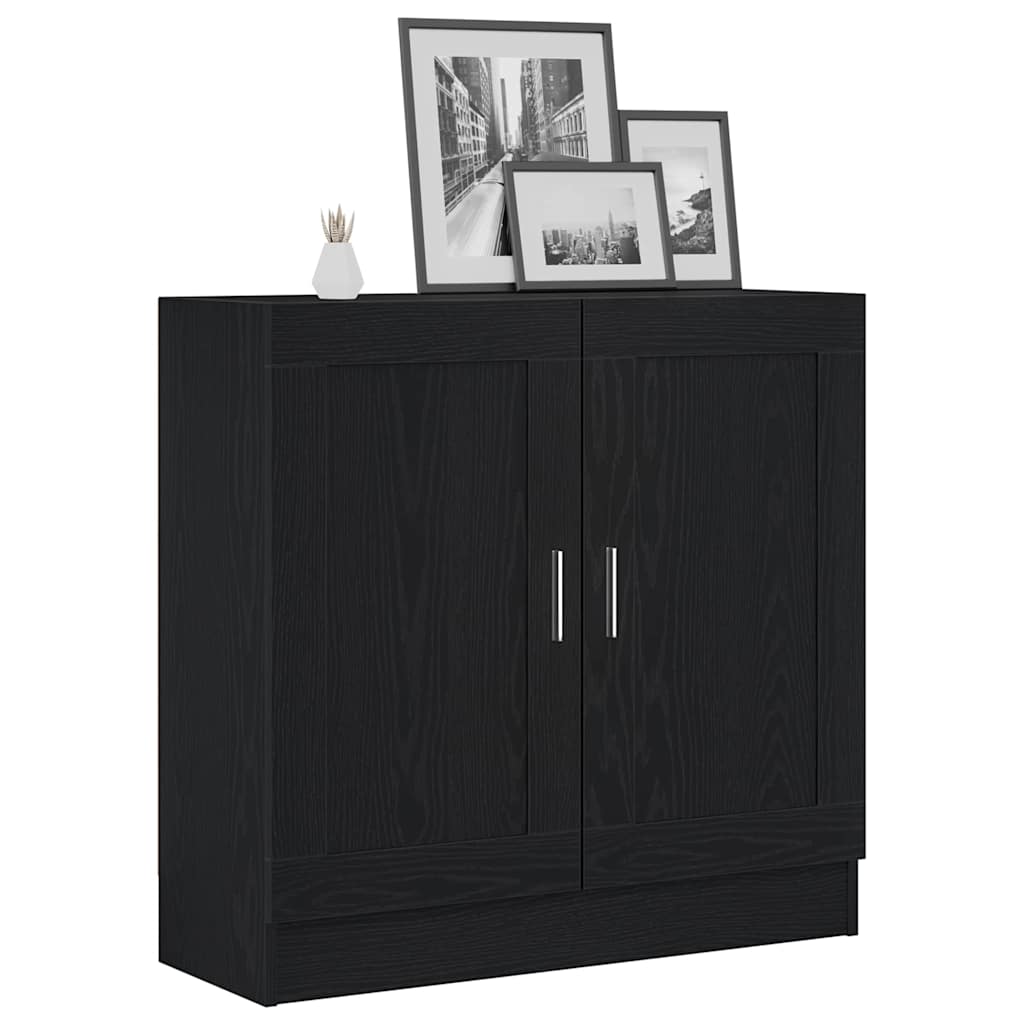 vidaXL Βιβλιοθήκη Μαύρη δρυς 82.5 x 30.5 x 80 cm Επεξεργασμένο ξύλο