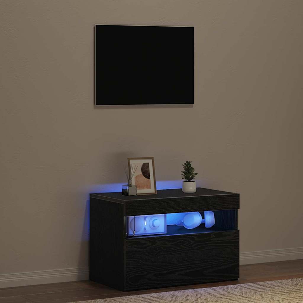 vidaXL Ντουλάπι TV Μαύρη Οξυά 60 x 35 x 40 εκ. Επεξεργασμένο ξύλο