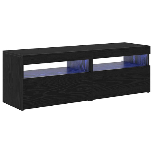 vidaXL Ντουλάπι TV 2 pcs Μαύρη Οξυά 60 x 35 x 40 εκ.