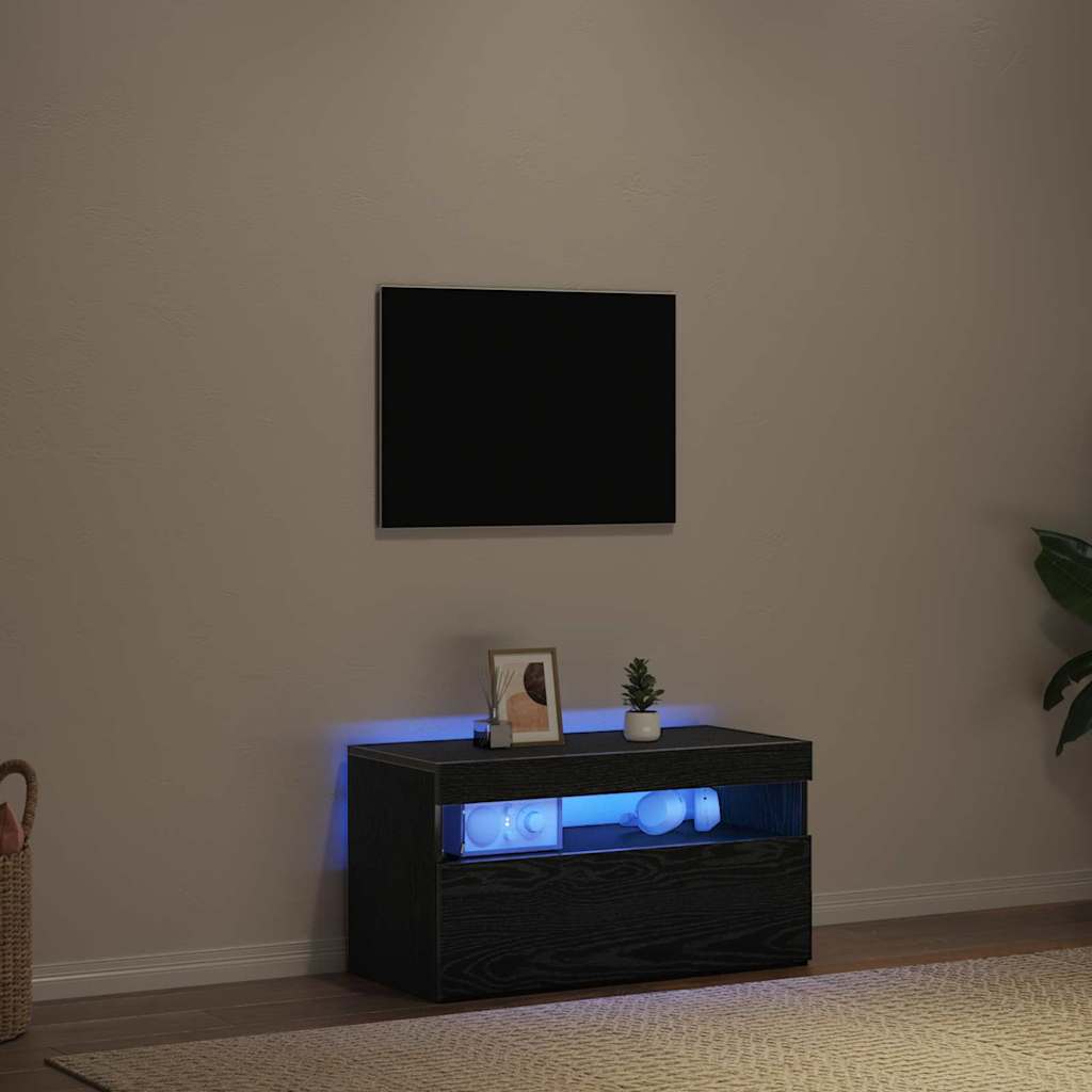 vidaXL Ντουλάπι TV Μαύρη Οξυά 75 x 35 x 40 εκ. Επεξεργασμένο ξύλο