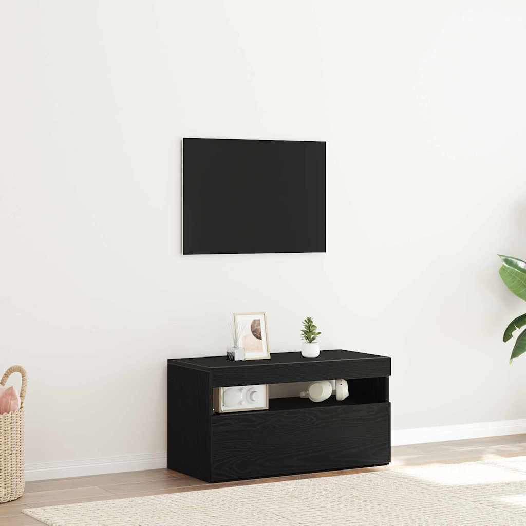 vidaXL Ντουλάπι TV Μαύρη Οξυά 75 x 35 x 40 εκ. Επεξεργασμένο ξύλο