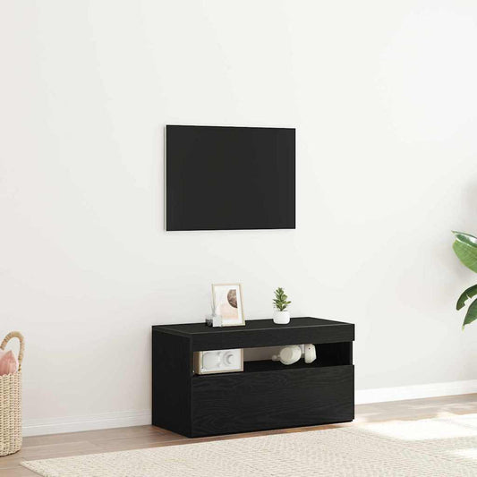 vidaXL Ντουλάπι TV Μαύρη Οξυά 75 x 35 x 40 εκ. Επεξεργασμένο ξύλο
