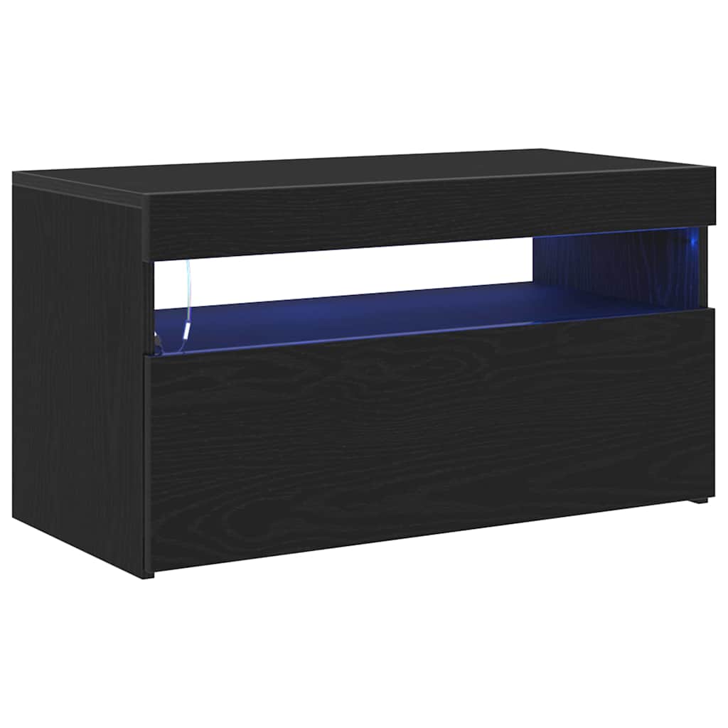 vidaXL Ντουλάπι TV Μαύρη Οξυά 75 x 35 x 40 εκ. Επεξεργασμένο ξύλο