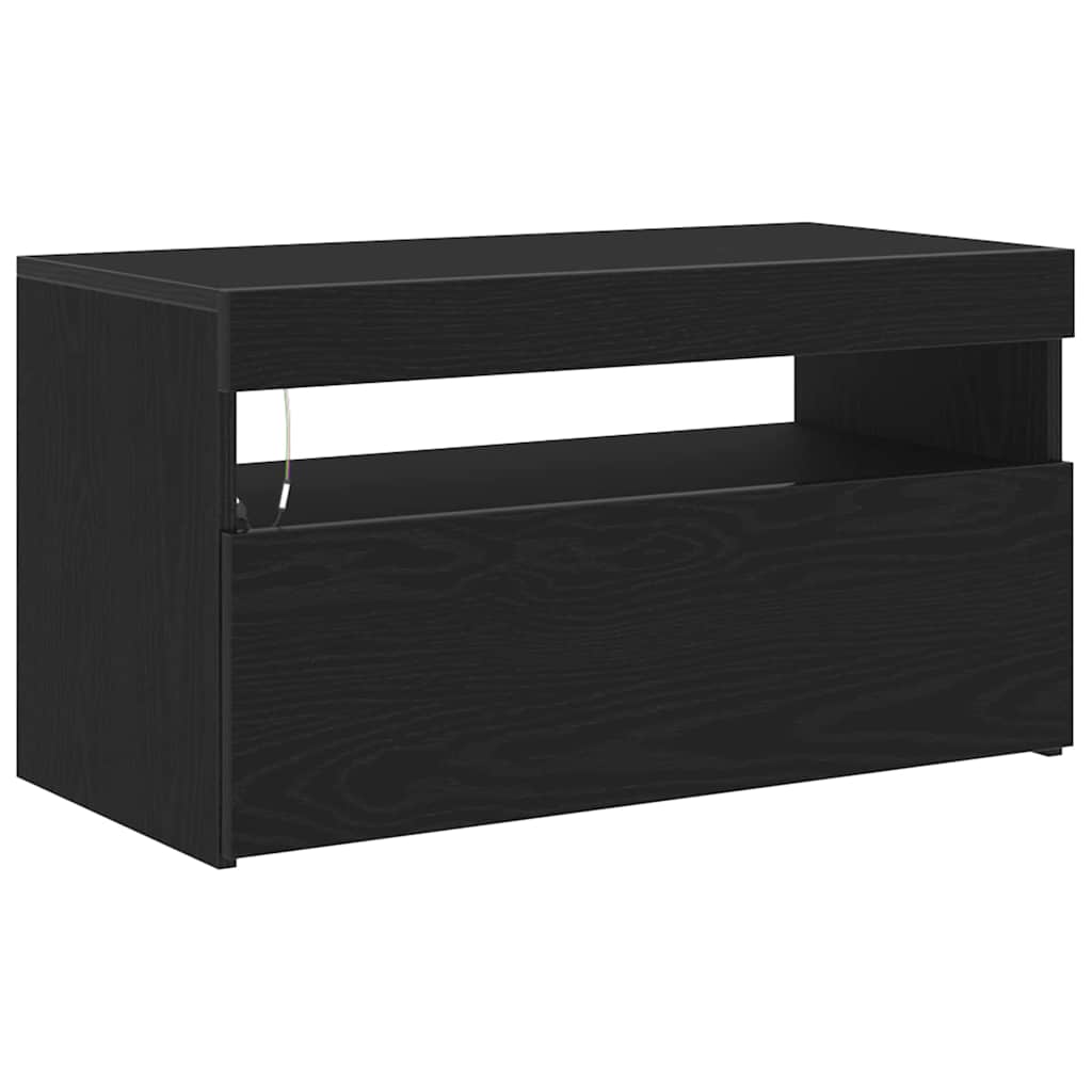 vidaXL Ντουλάπι TV Μαύρη Οξυά 75 x 35 x 40 εκ. Επεξεργασμένο ξύλο