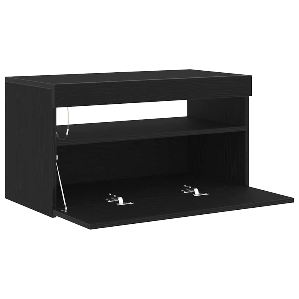 vidaXL Ντουλάπι TV Μαύρη Οξυά 75 x 35 x 40 εκ. Επεξεργασμένο ξύλο