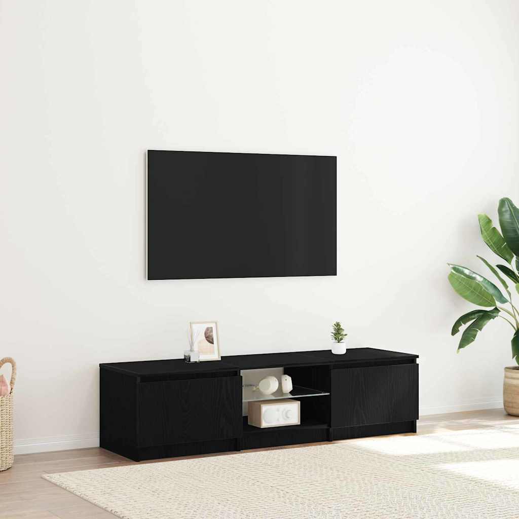 vidaXL Ντουλάπι TV Μαύρη Οξυά 140 x 38,5 x 36 εκ. Επεξεργασμένο ξύλο