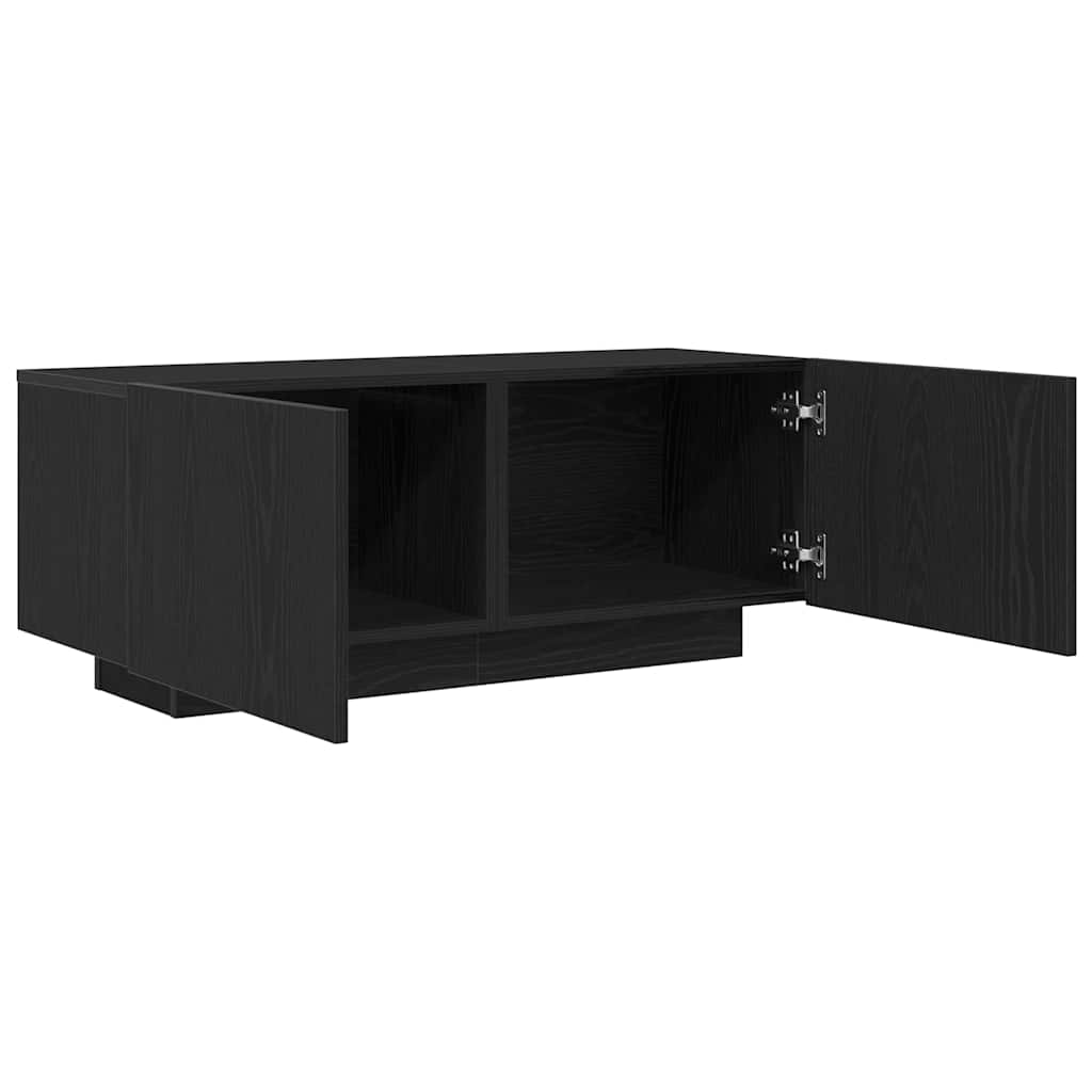 vidaXL Ντουλάπι TV 100 x 35 x 40 εκ Μαύρη Οξυά Επεξεργασμένο Ξύλο