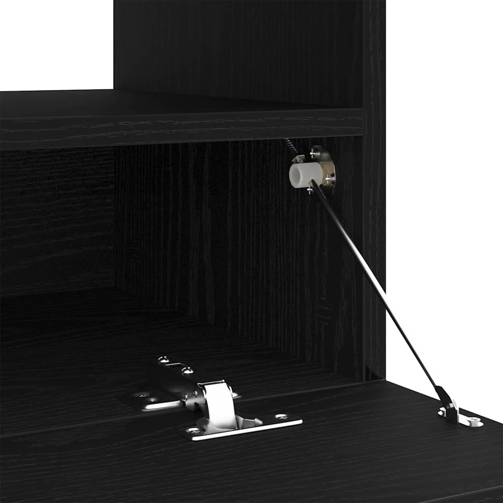 vidaXL Ντουλάπι TV Μαύρη Οξυά 80 x 35 x 40 εκ Επεξεργασμένο ξύλο
