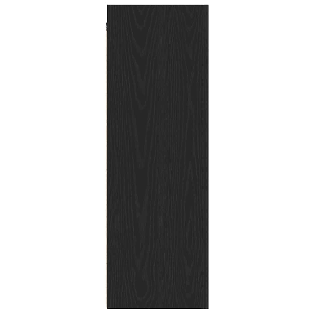 vidaXL Τηλεοπτική Κάβα Τοίχου 2 pcs Μαύρη Οξυά 30,5 x 30 x 90 cm