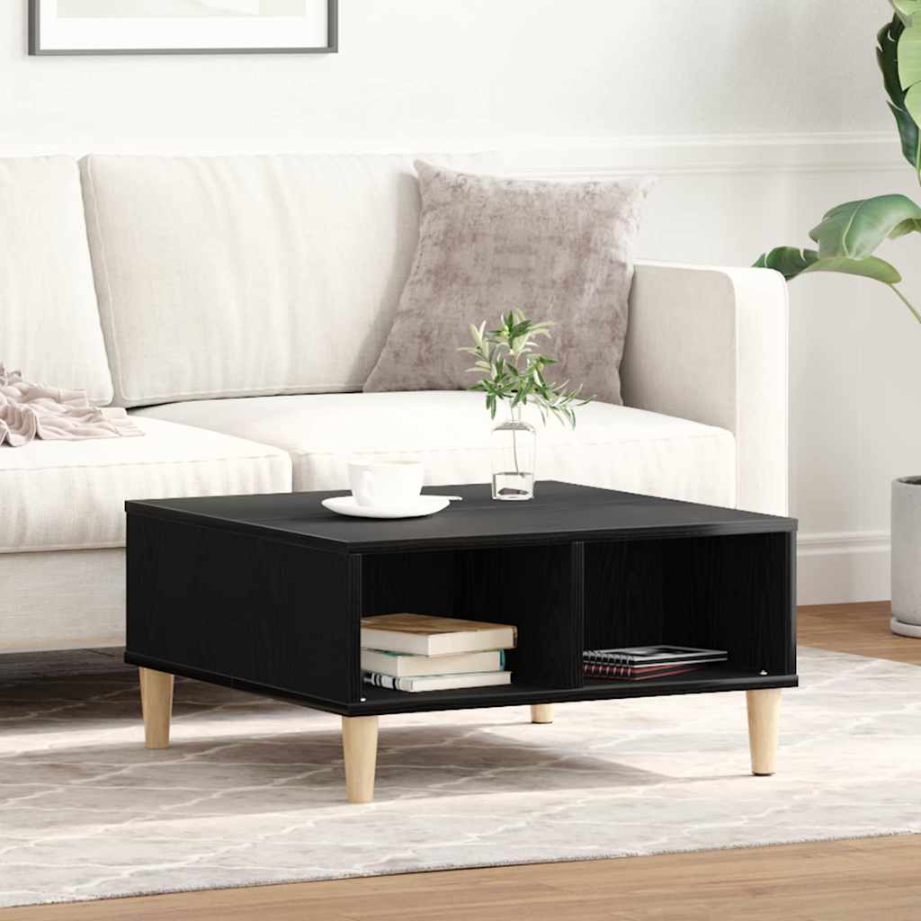 vidaXL Τραπεζάκι σαλονιού Μαύρη δρυς 60 x 60 x 30 cm