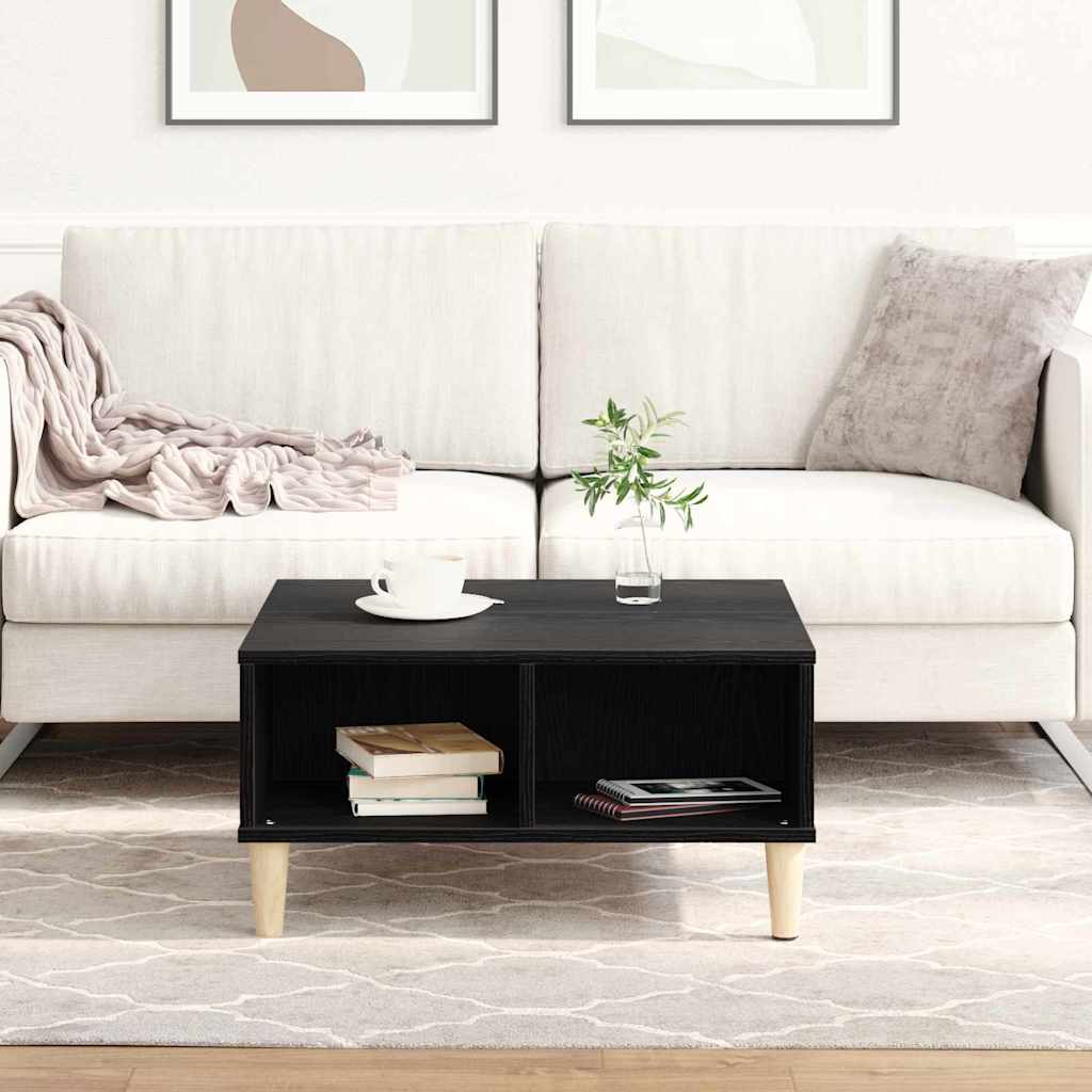 vidaXL Τραπεζάκι σαλονιού Μαύρη δρυς 60 x 60 x 30 cm