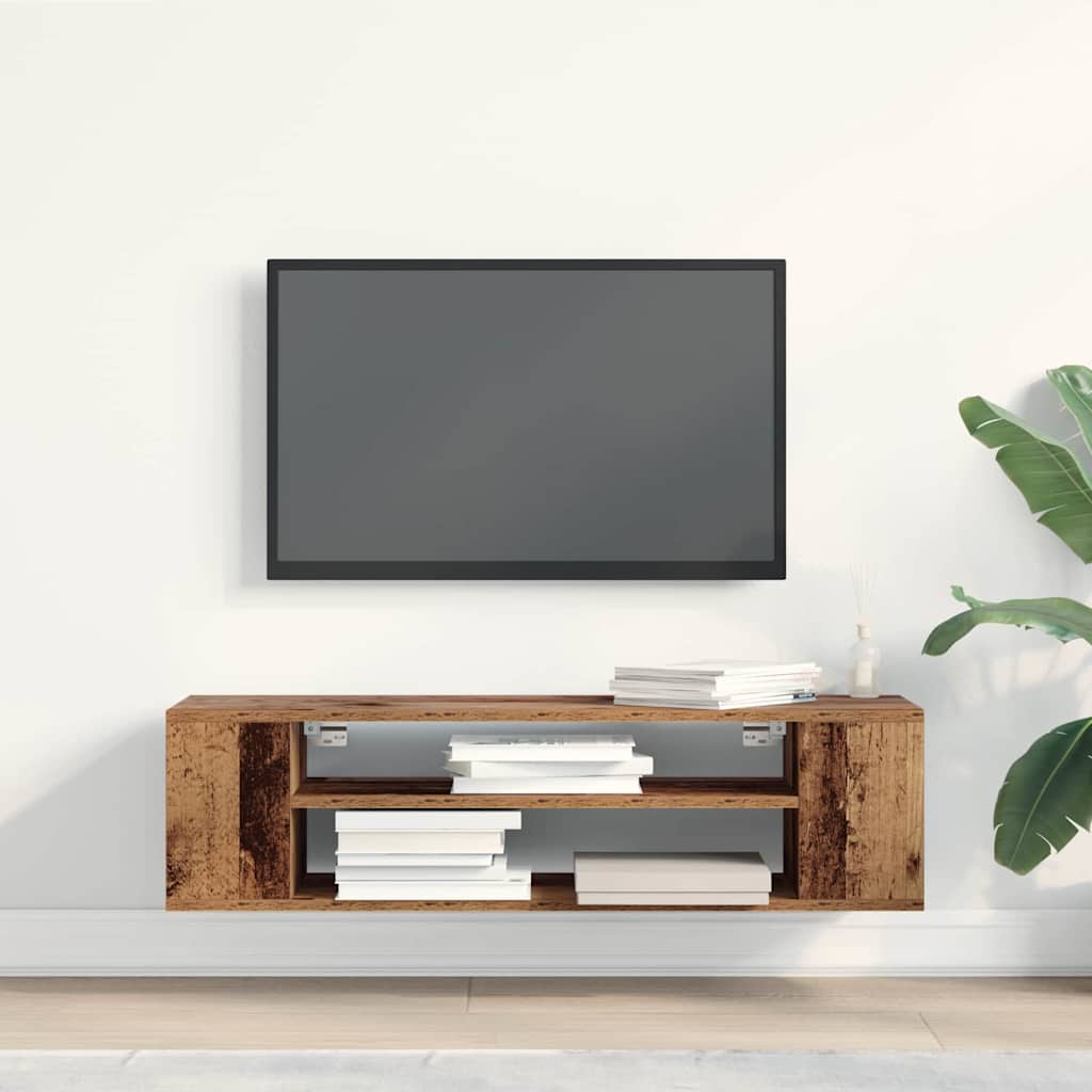 vidaXL Ντουλάπι TV Παλαιό ξύλο 100 x 30 x 26,5 εκ Επεξεργασμένο ξύλο