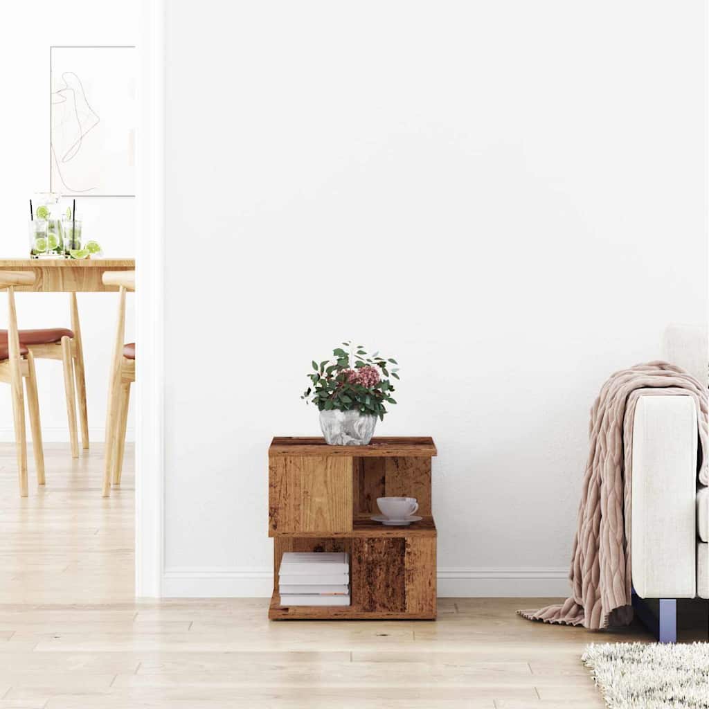 vidaXL Τραπεζάκι Πλευράς Παλιό Ξύλο 40 x 40 x 40 cm Επεξεργασμένο ξύλο