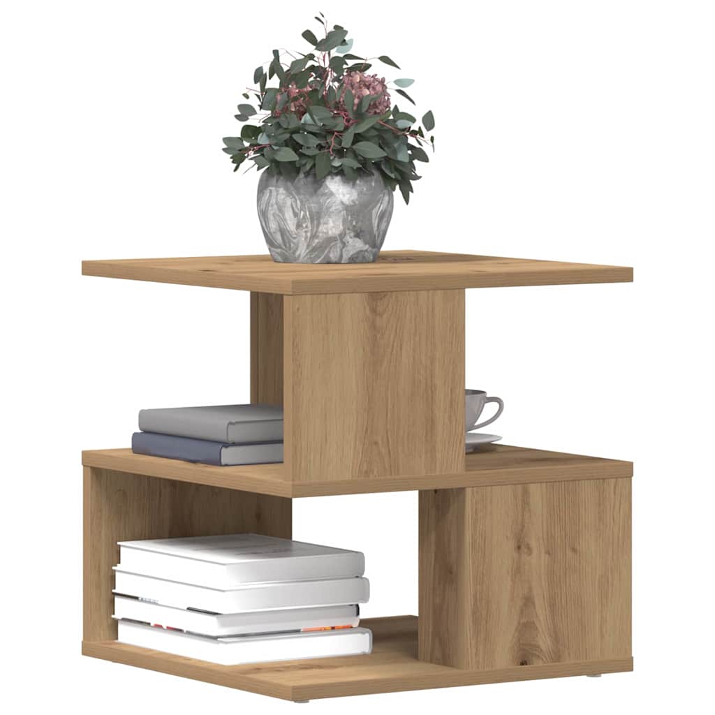 vidaXL Τραπεζάκι Πλευράς Artisan Oak 40 x 40 x 40 cm