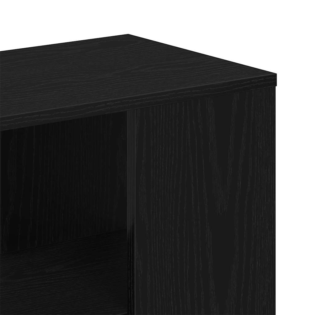 vidaXL Πλαϊνό γραφείο Μαύρο 60 x 30 x 50 εκ. Επεξεργασμένο ξύλο