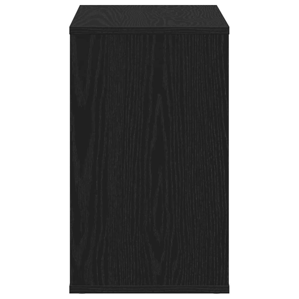 vidaXL Πλαϊνό γραφείο Μαύρο 60 x 30 x 50 εκ. Επεξεργασμένο ξύλο
