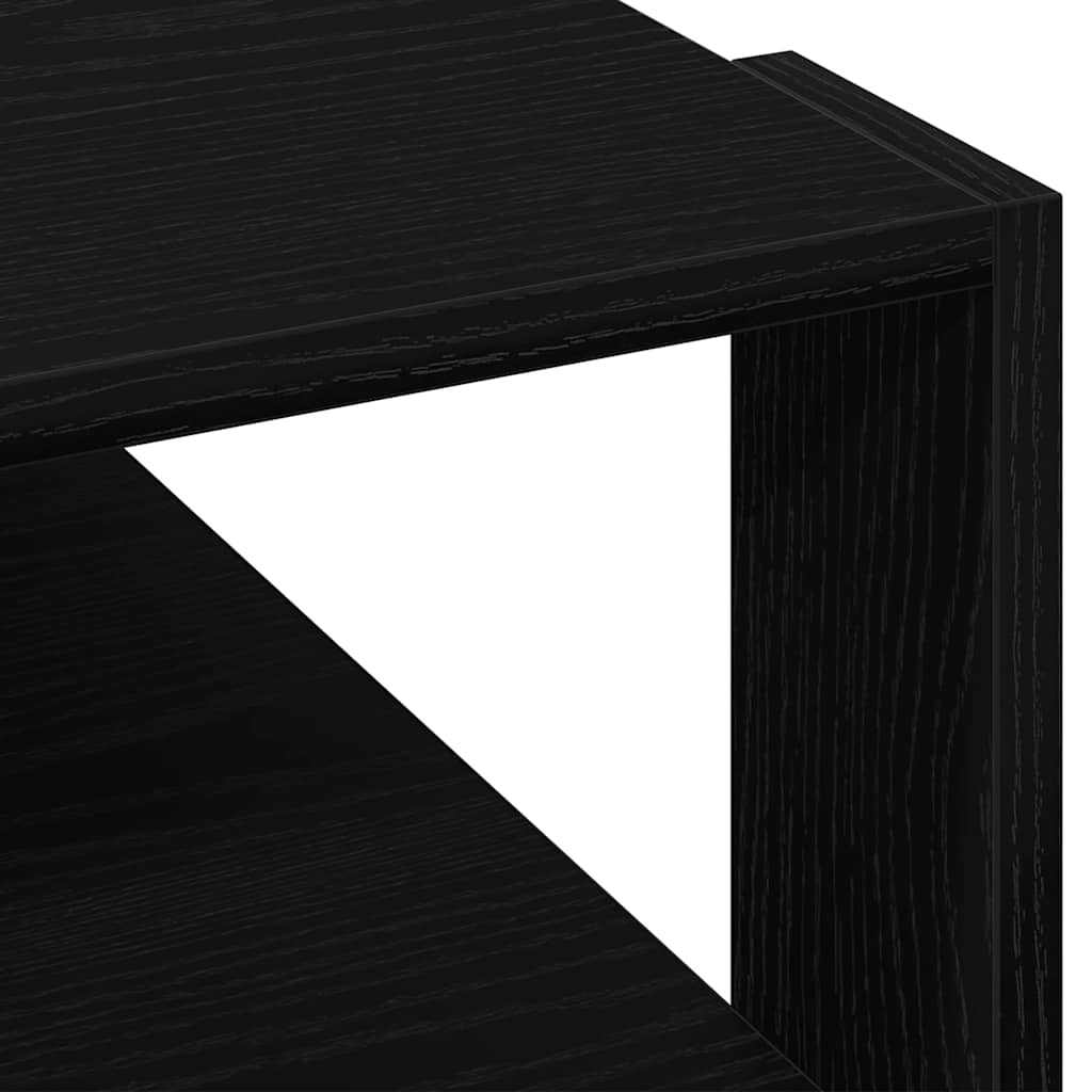 vidaXL Τραπεζάκι Σαλονιού Μαύρη δρυς 59,5 x 59,5 x 40 εκ