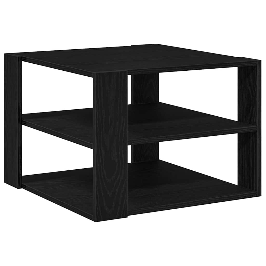 vidaXL Τραπεζάκι Σαλονιού Μαύρη δρυς 59,5 x 59,5 x 40 εκ