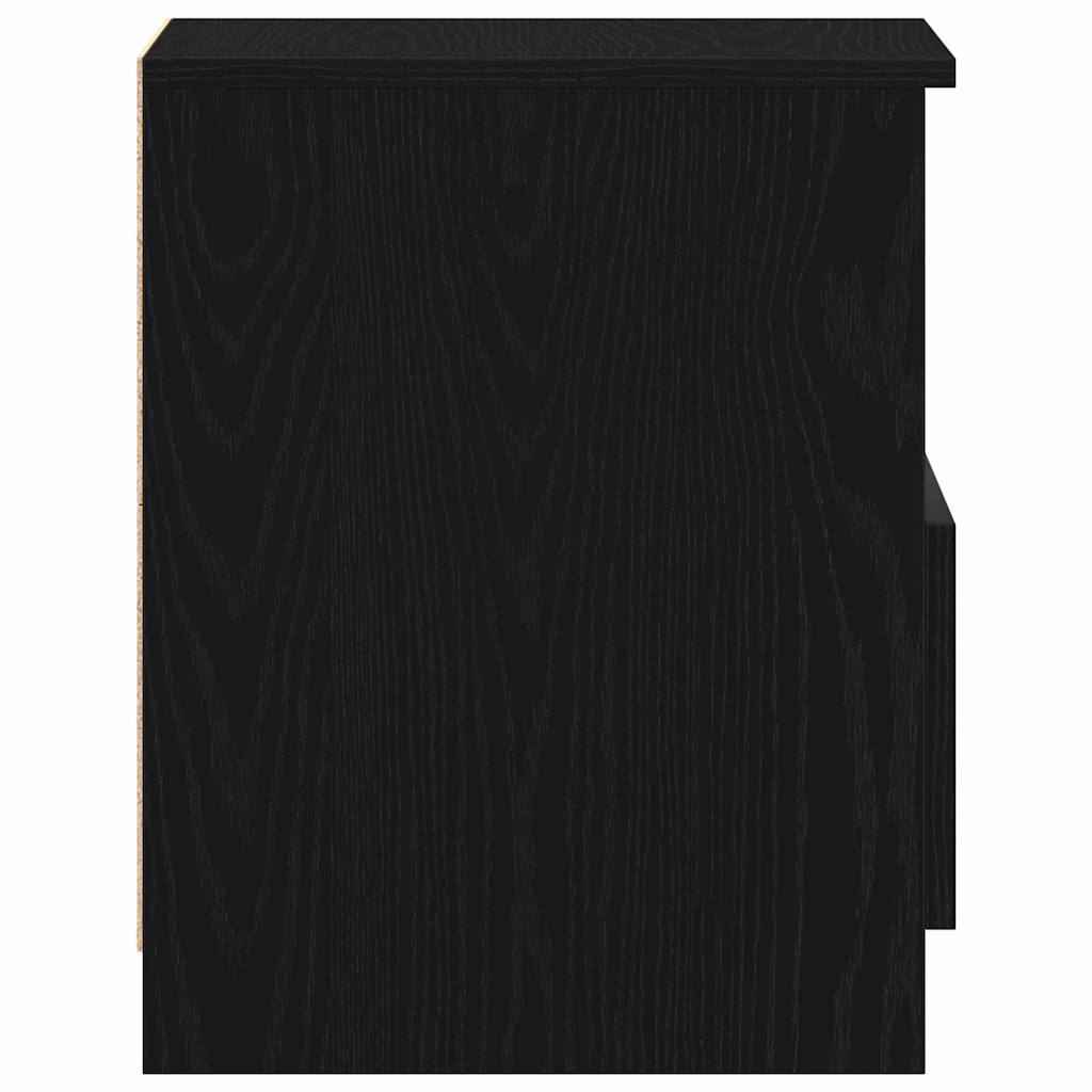 vidaXL Κομοδίνο Μαύρη Οξυά 40 x 40 x 50 cm Επεξεργασμένο ξύλο