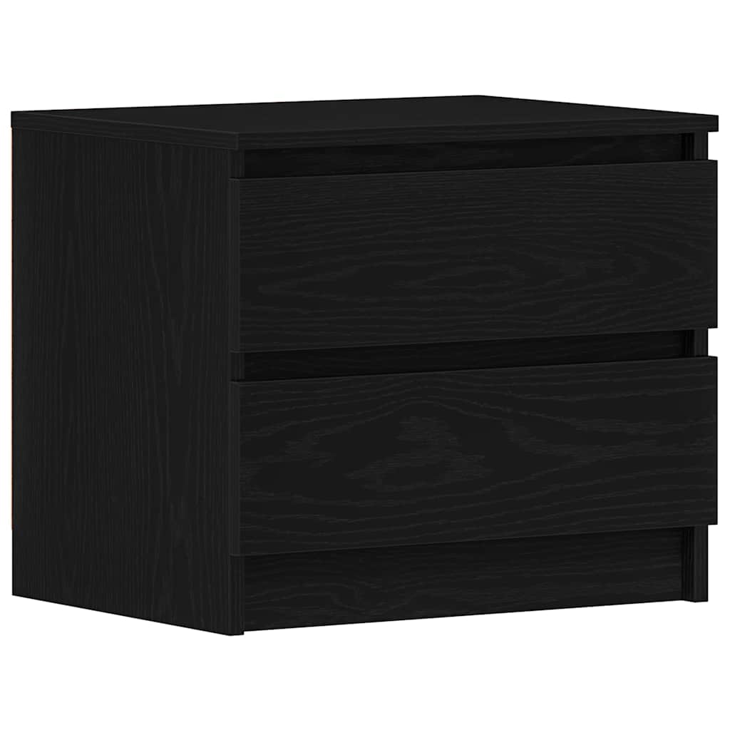 vidaXL Κομοδίνο Μαύρη Οξυά 50 x 40 x 43,5 εκ. Επεξεργασμένο ξύλο