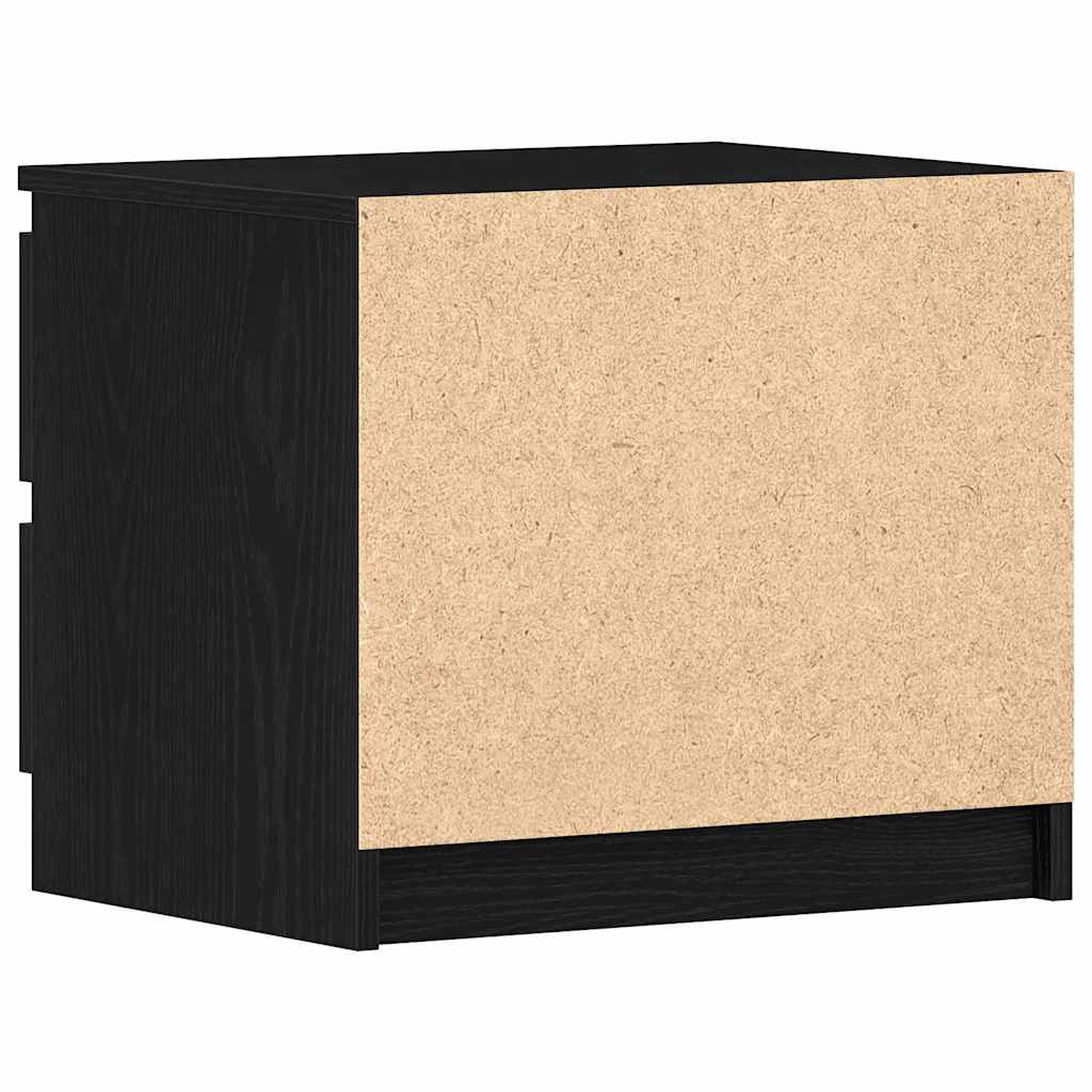 vidaXL Κομοδίνο Μαύρη Οξυά 50 x 40 x 43,5 εκ. Επεξεργασμένο ξύλο