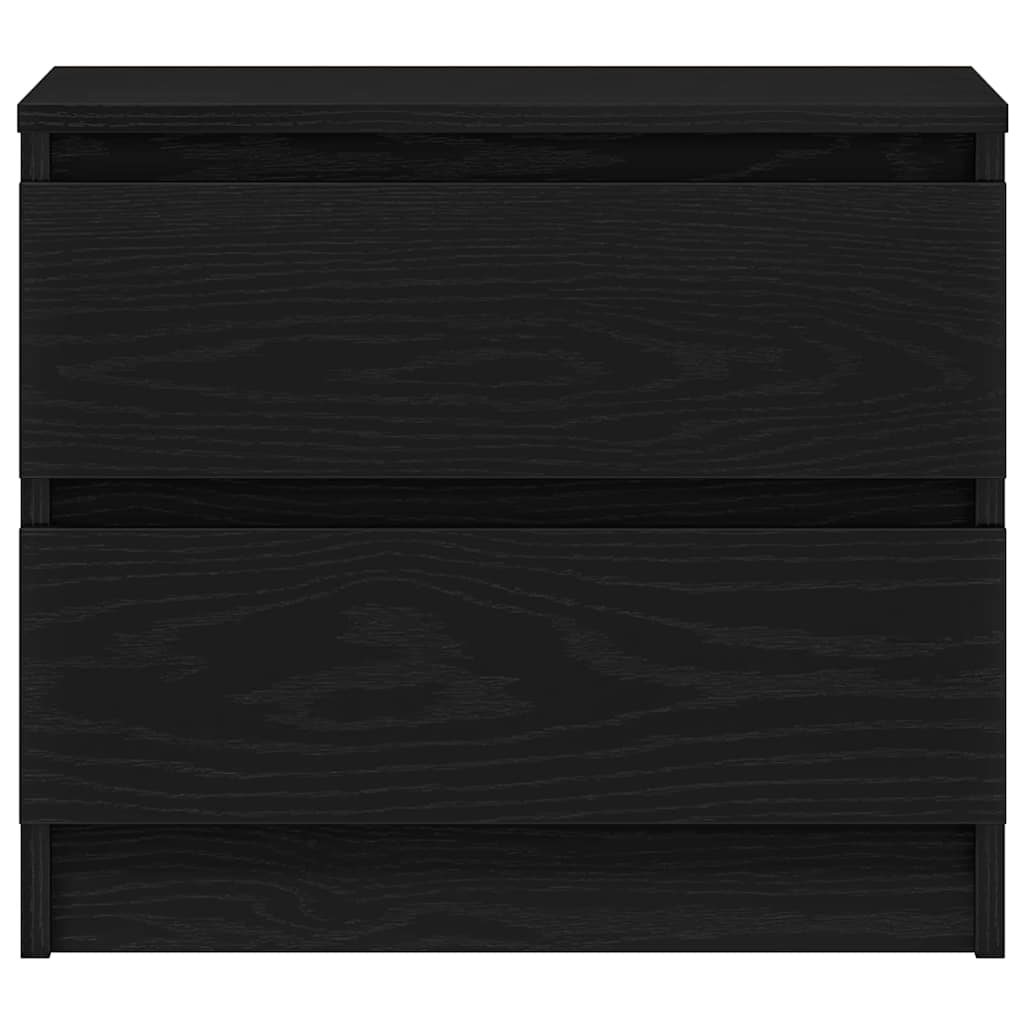 vidaXL Κομοδίνο Μαύρη Οξυά 50 x 40 x 43,5 εκ. Επεξεργασμένο ξύλο