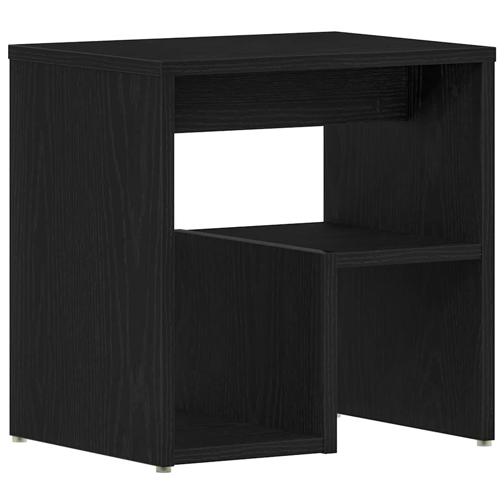 vidaXL Κομοδίνο Μαύρη δρυς 40 x 30 x 40 εκ Επεξεργασμένο ξύλο